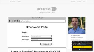 Login to Broadsoft Broadworks via OCI-P | progressIT