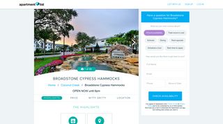 Broadstone Cypress Hammocks - Apartments for rent