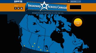 Broadway Across Canada - Welcome!