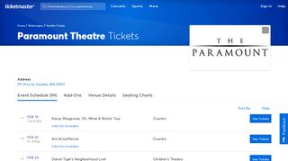 Paramount Theatre - Seattle | Tickets, Schedule, Seating Chart ...