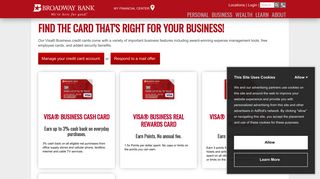 Broadway Business Banking: Business Credit Card | Broadway Bank