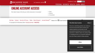 Online Account Access - Broadway Bank