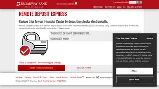 Remote Deposit Express | Broadway Business Banking