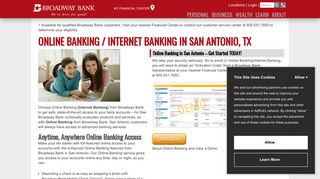 Online Banking / Internet Banking in San Antonio, TX - Broadway Bank