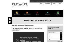 The Iconic Portland Sign Returns to Broadway | Portland'5