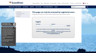 This page can only be accessed by registered users. - Scandlines