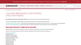 Valued Brocade Customers and Partners - Broadcom