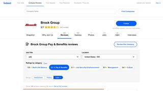 Working at Brock Group: 163 Reviews about Pay & Benefits | Indeed ...