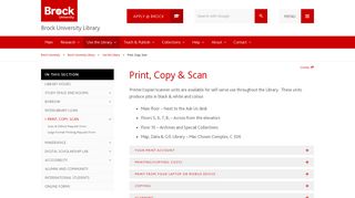 Print, Copy & Scan – Brock University Library