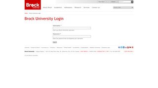Brock University Login | Brock University