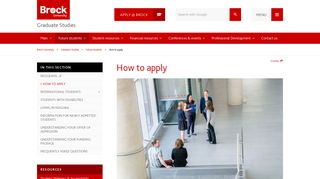 How to apply – Graduate Studies - Brock University