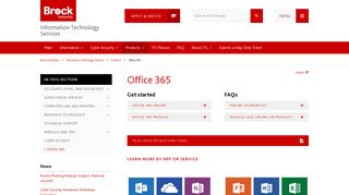 Office 365 – Information Technology Services - Brock University