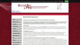 Brockbank Lane Membership Agreement