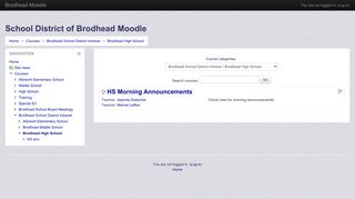 Brodhead Moodle: Brodhead High School