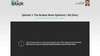 Episode 1: The Broken Brain Epidemic [LIVE] | Broken Brain