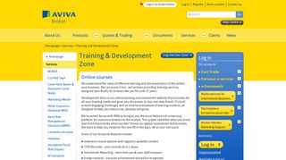 Aviva Broker - Training & Development Zone