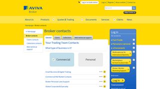 Aviva Broker - Broker contacts