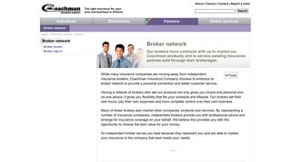 Coachman Insurance Company - Broker network