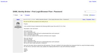 keycloak-user - SAML Identity Broker - First Login/Browser Flow ...