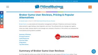 Broker Sumo User Reviews, Pricing & Popular Alternatives