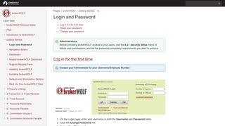 Login and Password - Lone Wolf Real Estate Technologies