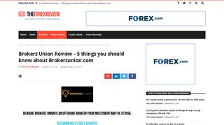 Brokerz Union Review - 5 things you should know about Brokerzunion ...