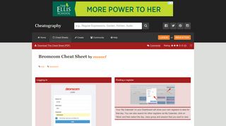 Bromcom Cheat Sheet by moanef - Download free from Cheatography ...