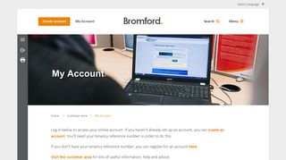 My Account - for Bromford customers | Bromford