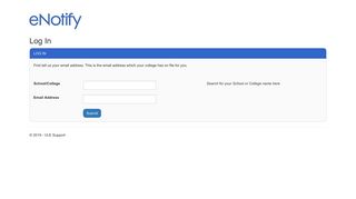 Log In - eNotify Student Area - VLE Support