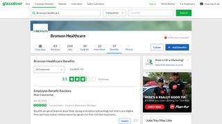 Bronson Healthcare Employee Benefits and Perks | Glassdoor