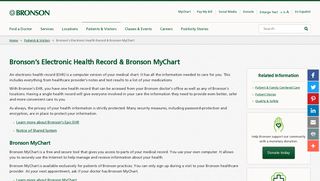 Bronson's Electronic Health Record & Bronson MyChart - Bronson ...