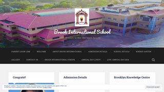 Brook International School – – Wisdom to Win -We teach for Life-