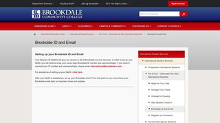 Brookdale ID and Email - International Education CenterInternational ...