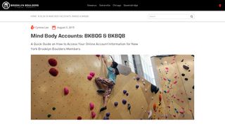 Mind Body Accounts: BKBOG & BKBQB - Brooklyn Boulders