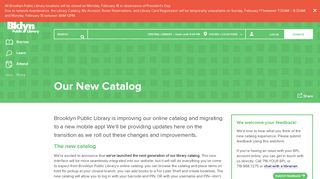 Our New Catalog | Brooklyn Public Library