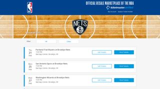 Brooklyn Nets Tickets 2018-19 | NBA Official Resale Marketplace