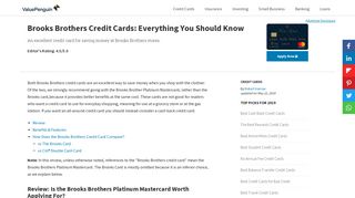 Brooks Brothers Credit Cards: Everything You Should Know | Credit ...
