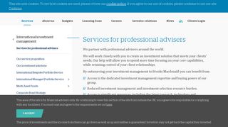 Services for professional advisers – Brooks Macdonald