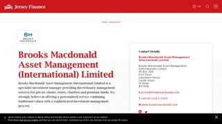 Brooks Macdonald Asset Management (International) Limited | Jersey ...