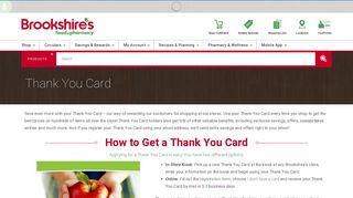 Thank You Card | Brookshire's Food & Pharmacy