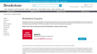 Save Today with Brookstone Coupons