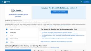 The Brookville Building and Savings Association: Login, Bill Pay ...