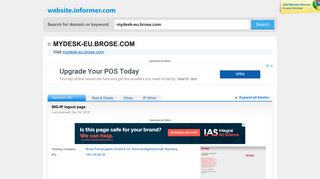 mydesk-eu.brose.com at WI. BIG-IP logout page - Website Informer