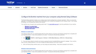 Configure the Brother machine from your computer using Remote ...
