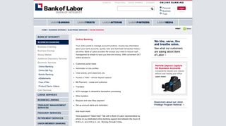 Online Banking - Bank of Labor