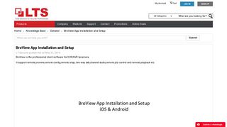 BroView App Installation and Setup - LTS