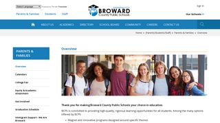 Parents & Families / Overview - Broward County Public Schools