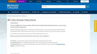 OneAccess - Broward College