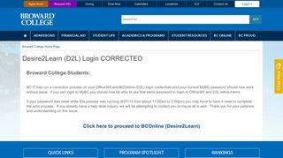 Broward College Home Page