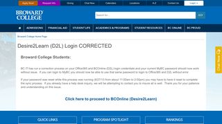 d2l-login-temp - Broward College